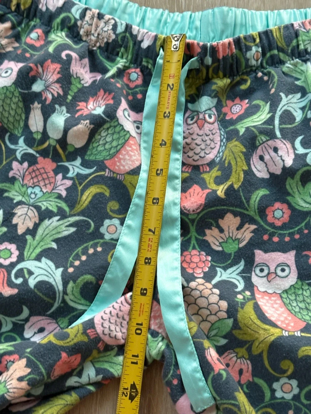 Nick & Nora Flannel Owl Pajama Set Soft Cottagecore Loungewear Nature Medium